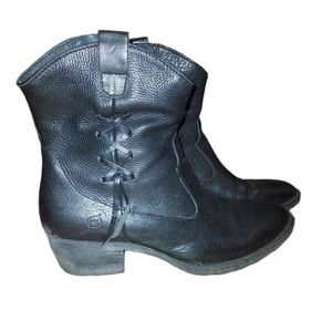 Born Black Heeled Boots